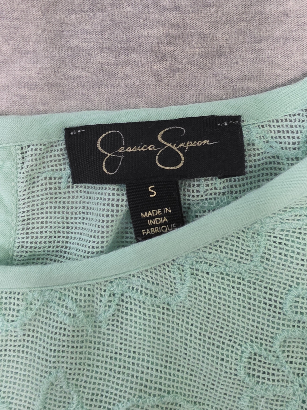 Jessica Simpson Mint Eyelet Embroidered Tunic Perfect For Summer Or Fall Size Sm - Picture 2 of 9